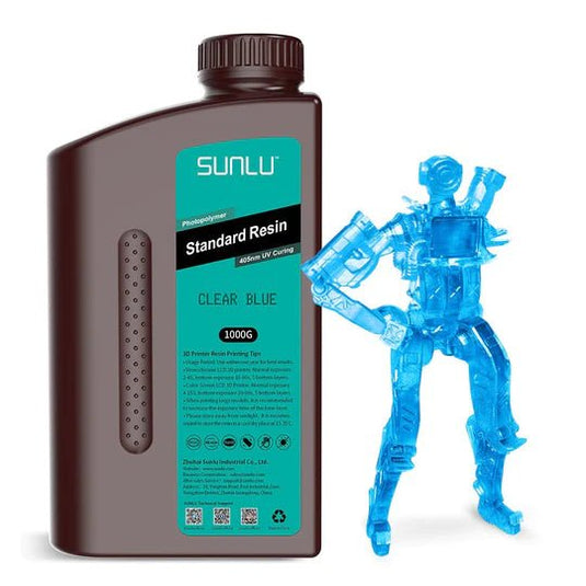 SUNLU Standard 3D Resin Clear Blue(5) - SUNSTRCLU1 - SUNLU - ALTWAYLAB