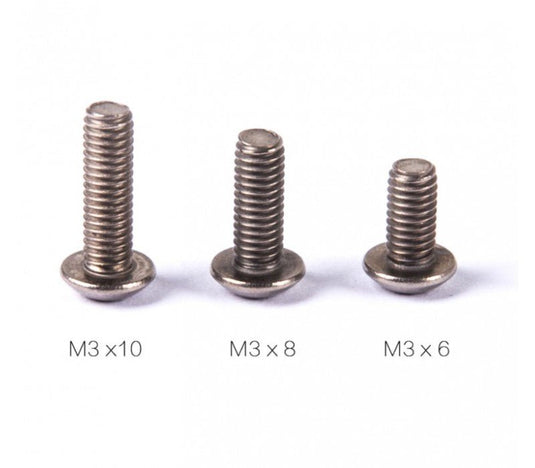 Titanium Alloy Half Round (Button) Head Hexagon Socket Screw Bolts M3(3) - LR-RH-TI-M3x4 - ProRock - ALTWAYLAB