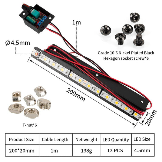 Universal LED Light Bar Upgrade Kit for 3D Printers (13) - B01911 - Kingroon - ALTWAYLAB